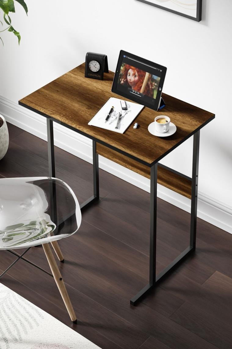 Ceramical MSE2 Metal Ayaklı Çalışma Masası - Ceviz