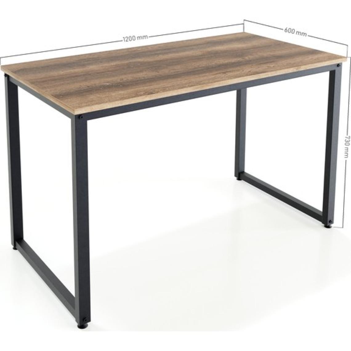 Ceramical MS1 Metal Ayaklı Çalışma Masası - 120cm - Ceviz