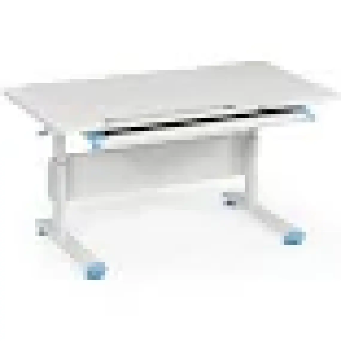 Creo Mobili Erkek Çocuk Çalışma Masası Yükseklik Ayarlı - 130x70 Cm, Beyaz/Mavi - Vega Simple