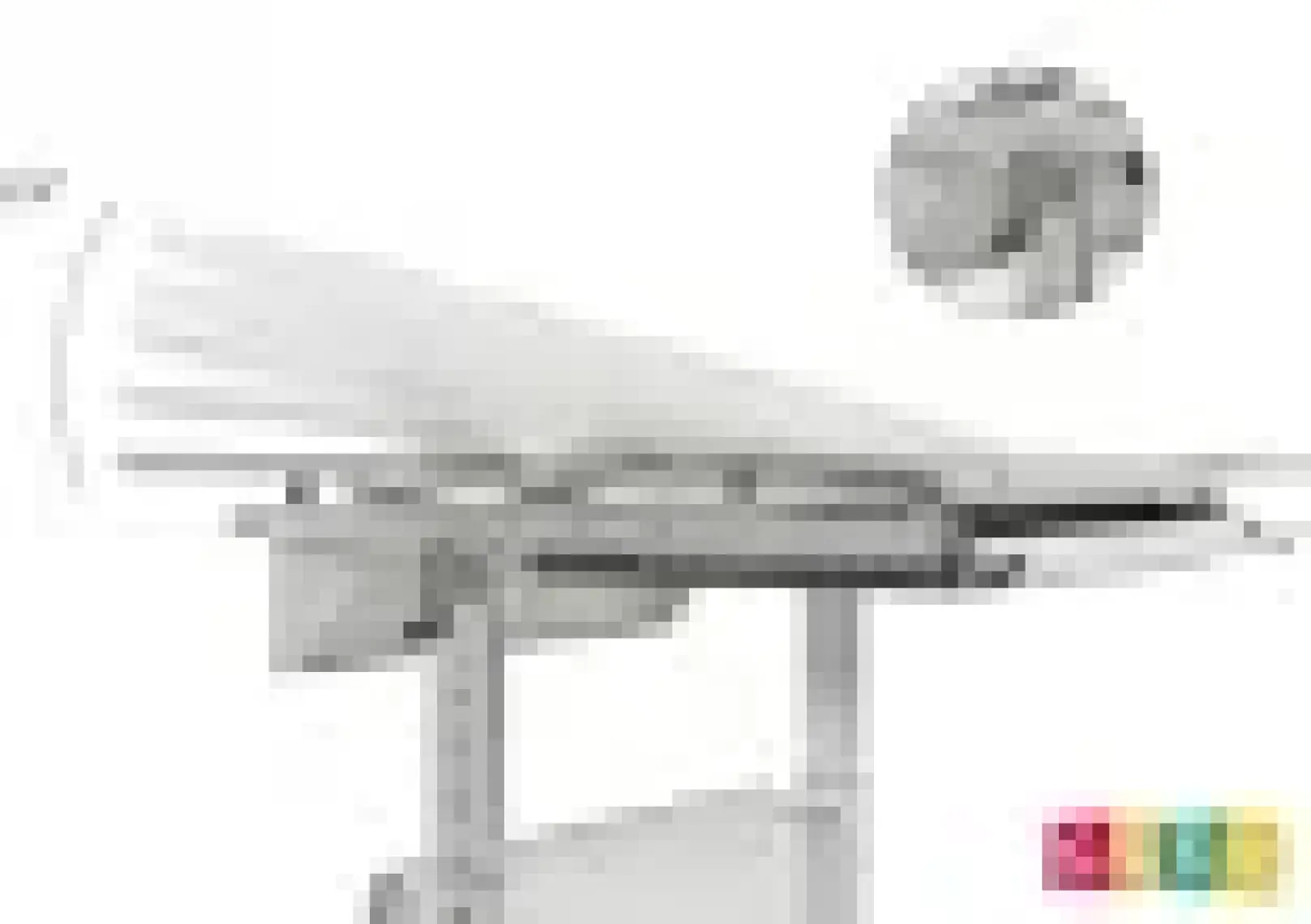 Creo Mobili Erkek Çocuk Çalışma Masası Yükseklik Ayarlı - 130x70 Cm, Beyaz/Mavi - Vega Simple