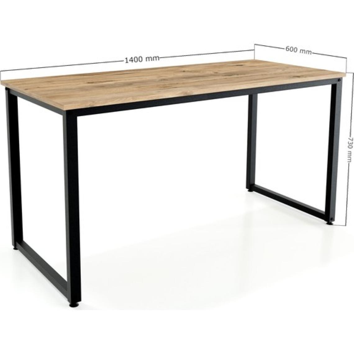 Ceramical MS1 Metal Ayaklı Çalışma Masası - 140cm - Çam