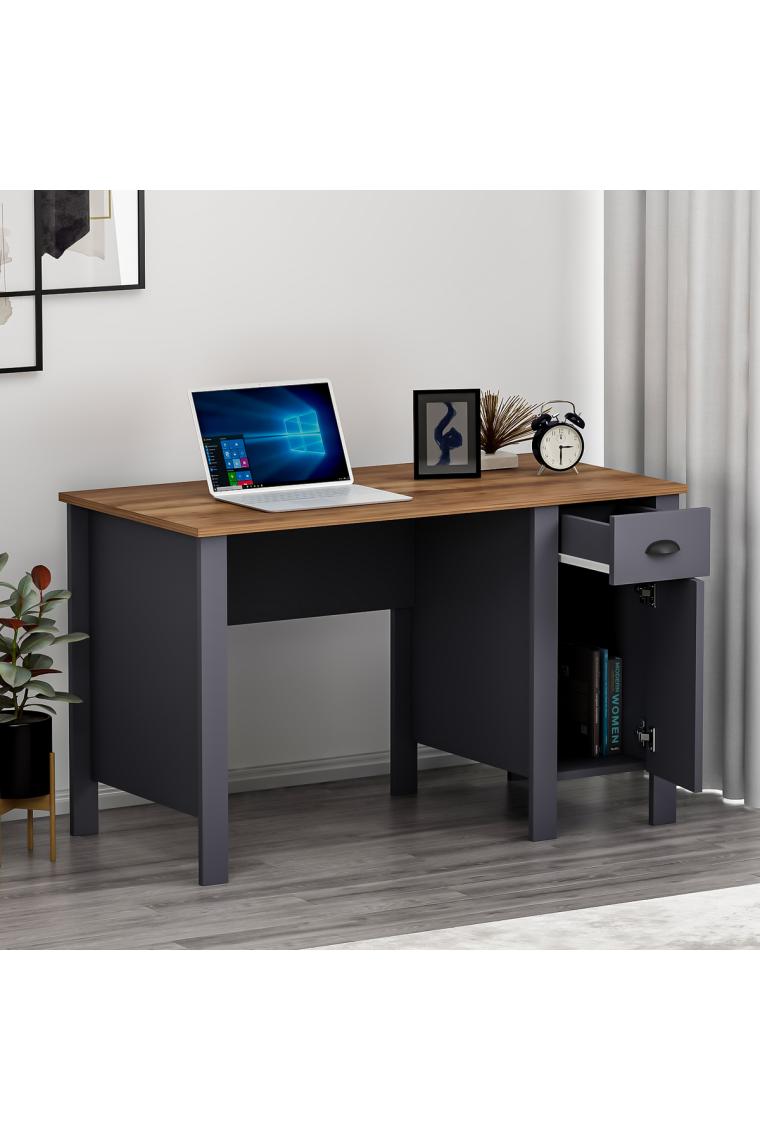 Betroya Teddy Çalışma Masası - Antrasit / Kemençe