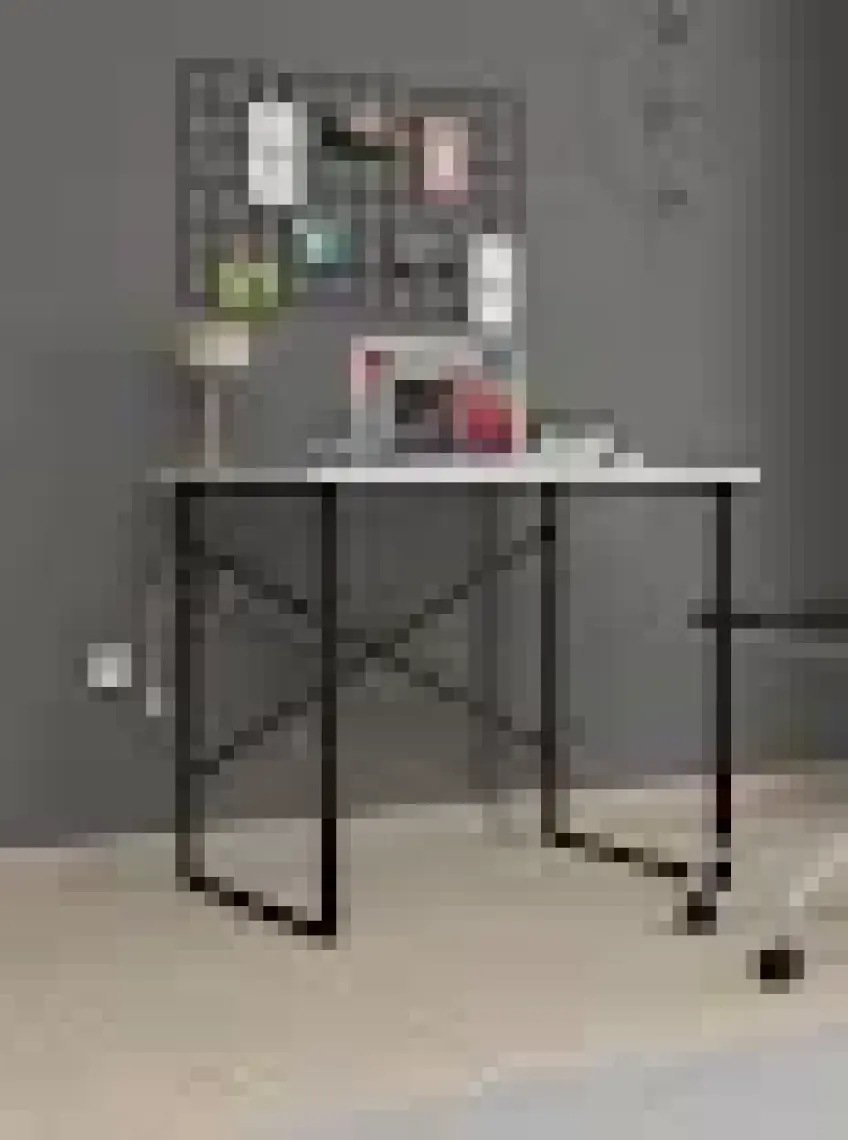 Bofigo 60X90 cm Çalışma Masası Bilgisayar Masası Ofis Ders Yemek Masası Beyaz