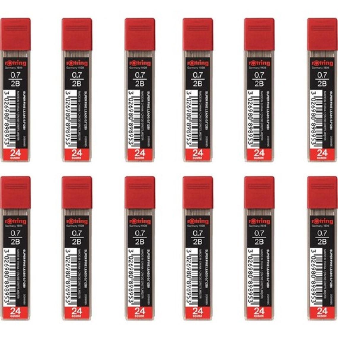 Rotring 0.7 Kalem Ucu 2B Süper Polimer 12'li