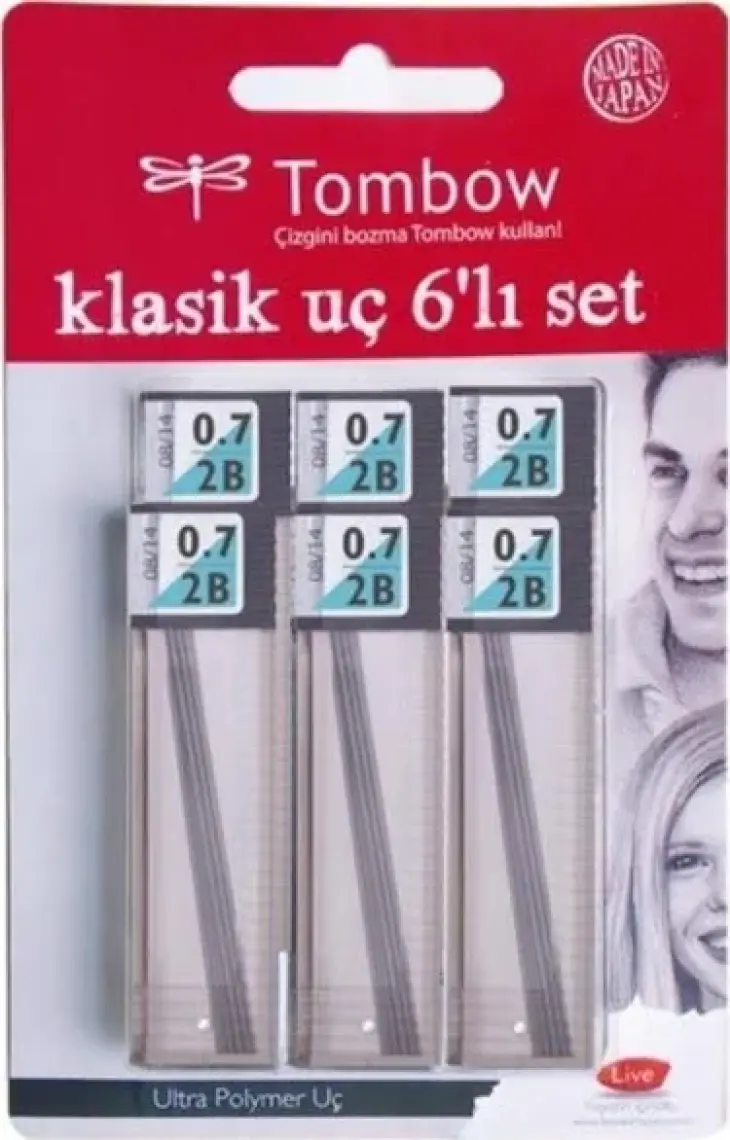 Tombow 0.7 2b Uç 6'lı