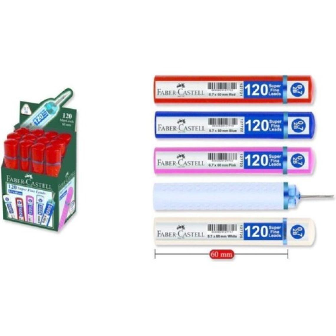 Faber-Castell 2b Grip Min 0.7 x 60 mm 120'li 5 Tüp Karışık Set