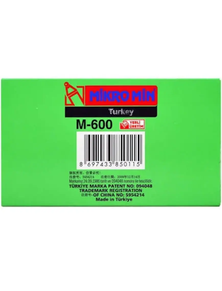 Mikro M-600 Kalem Ucu 60MM 0,7 24 Lü Tüp