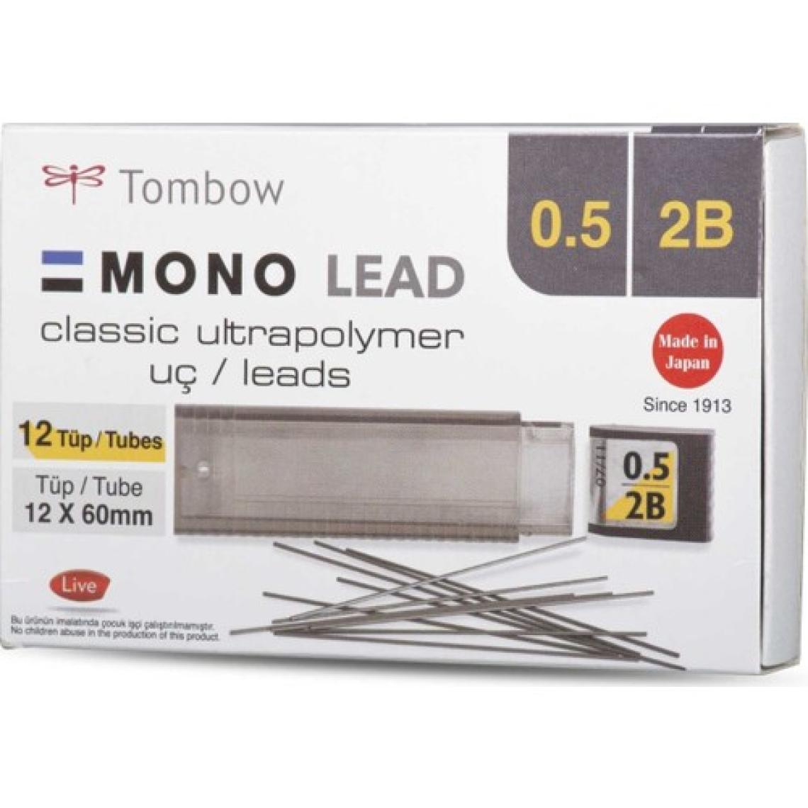 Tombow Mono Lead 0.5mm 2B Min (Uç) 12'li Kutu
