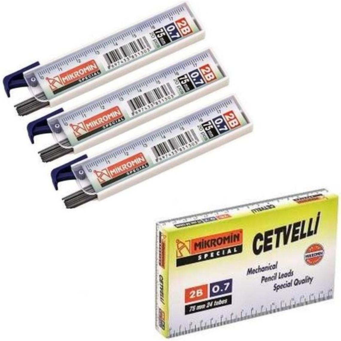 Mikro Min 0.7 mm Cetvelli Kalem Ucu 75 mm Mikro Uç 3 Adet