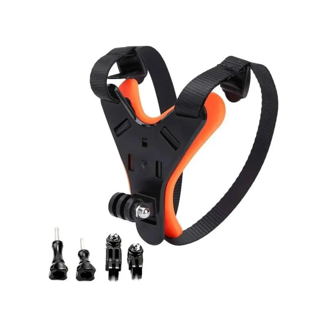 Gplus GP524 5 Parça Gopro Eken Sjcam Xiomi Aksiyon Kamera Tutuculu Jaw Mount Motor Kask Çene Tutma Aparatı 5 Parça Motor Kask Tutucu Set Mavi