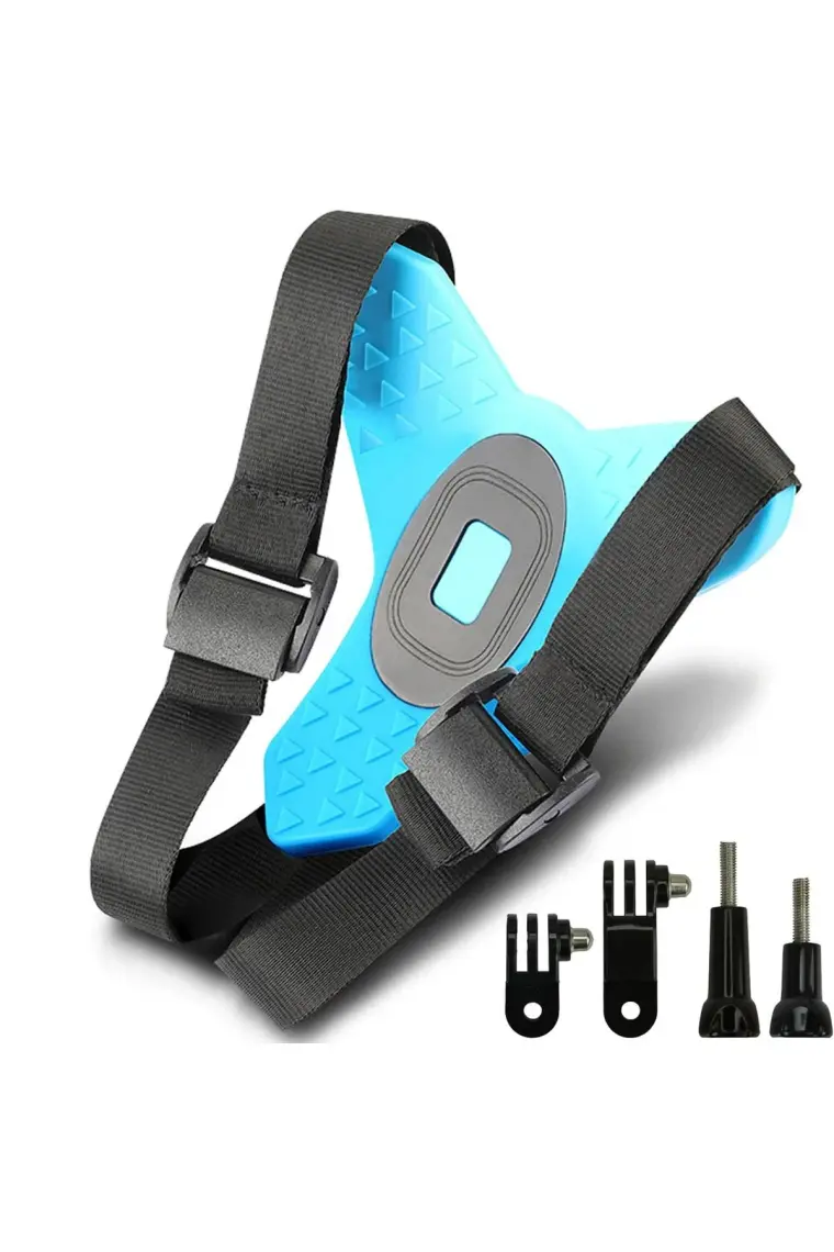 Gplus GP524 5 Parça Gopro Eken Sjcam Xiomi Aksiyon Kamera Tutuculu Jaw Mount Motor Kask Çene Tutma Aparatı 5 Parça Motor Kask Tutucu Set Mavi