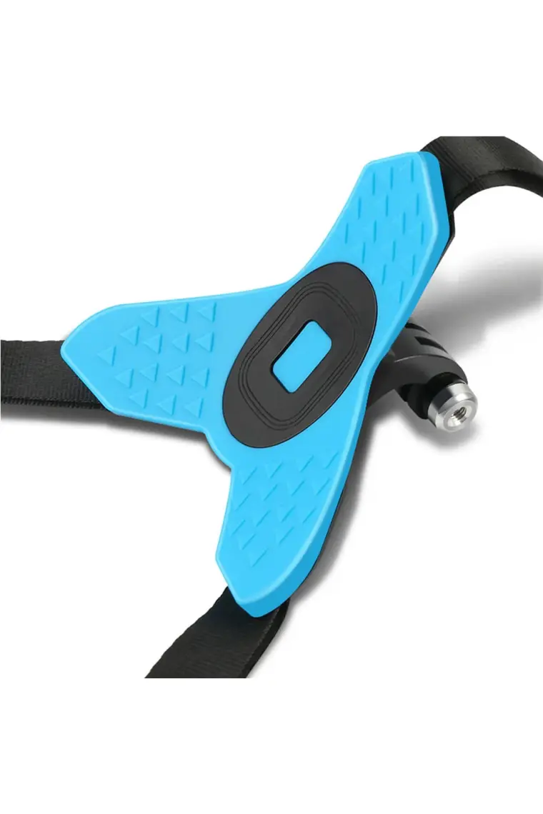 Gplus GP524 5 Parça Gopro Eken Sjcam Xiomi Aksiyon Kamera Tutuculu Jaw Mount Motor Kask Çene Tutma Aparatı 5 Parça Motor Kask Tutucu Set Mavi