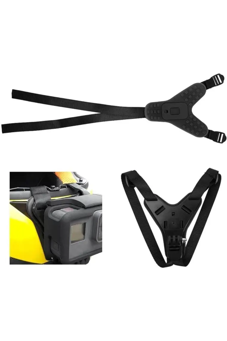Gplus GP523 Eken H9R Sjcam SJ4000 Gopro 11 Xiaomi Aksiyon Kameralarla Uyumlu Jaw Mount Kask Bağlantı Aparatı Kask Çene Tutucu