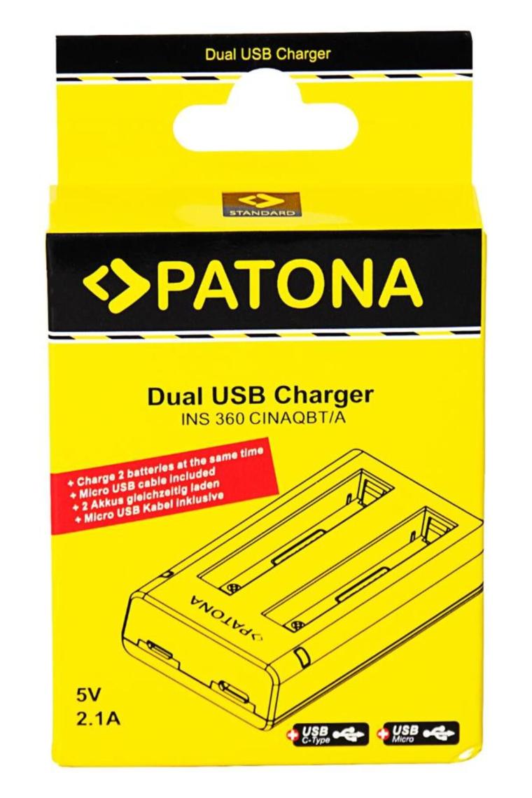 Patona 1459 INSTA360 X3 Uyumlu Ikili USB Şarj Cihazı