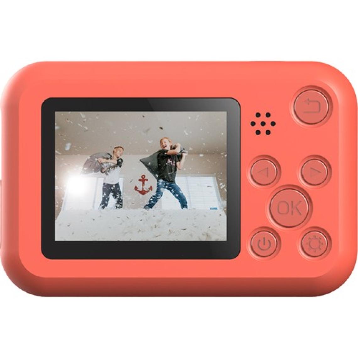 SJCAM FunCam Çocuk Kamerası FullHD 1080p 12MP 2.0” Ekran 650mAh Fotoğraf Makinesi Ayı Desenli Kırmızı