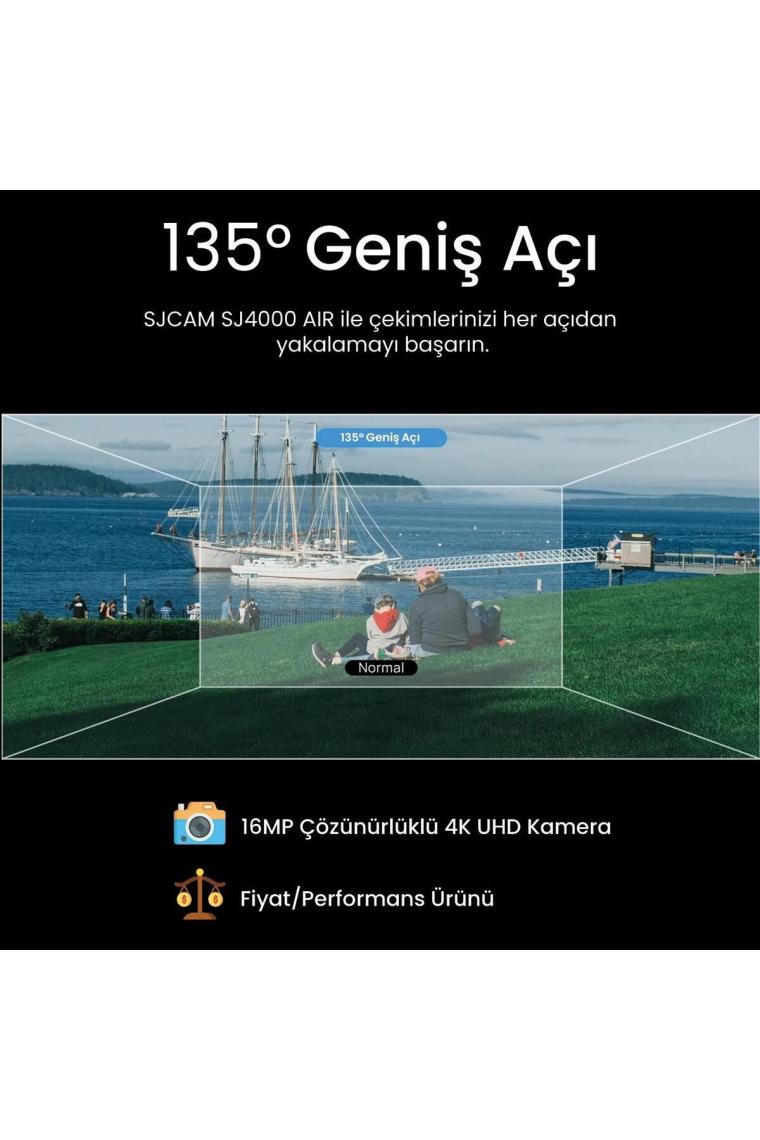 Sj4000 Air Wifi 4k Aksiyon Kamerası Siyah