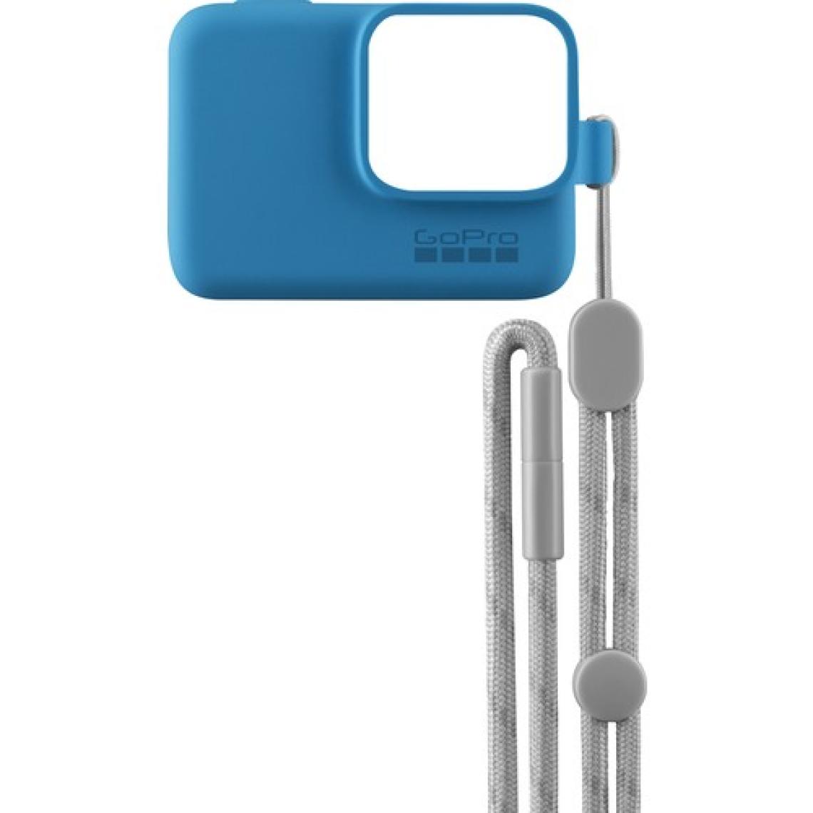 GoPro Bileklik + Boyunluk (Mavi) Sleeve + Lanyard