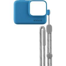GoPro Bileklik + Boyunluk (Mavi) Sleeve + Lanyard