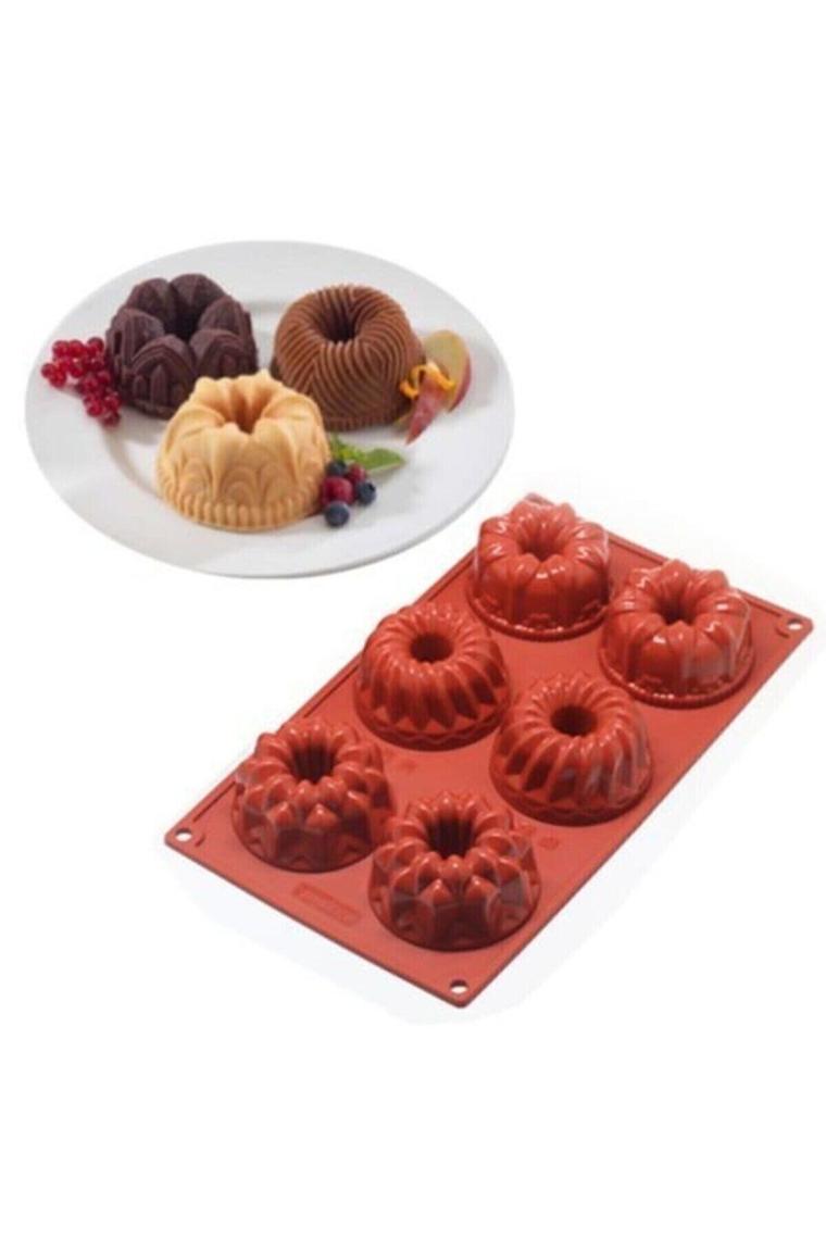 Silikon Pasta Kek Kalıbı 6'lı Myb-