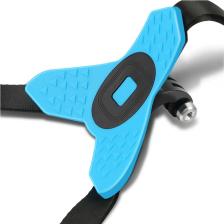 Gplus GP524 5 Parça Gopro Eken Sjcam Xiomi Aksiyon Kamera Tutuculu Jaw Mount Motor Kask Çene Tutma Aparatı 5 Parça Motor Kask Tutucu Set Mavi