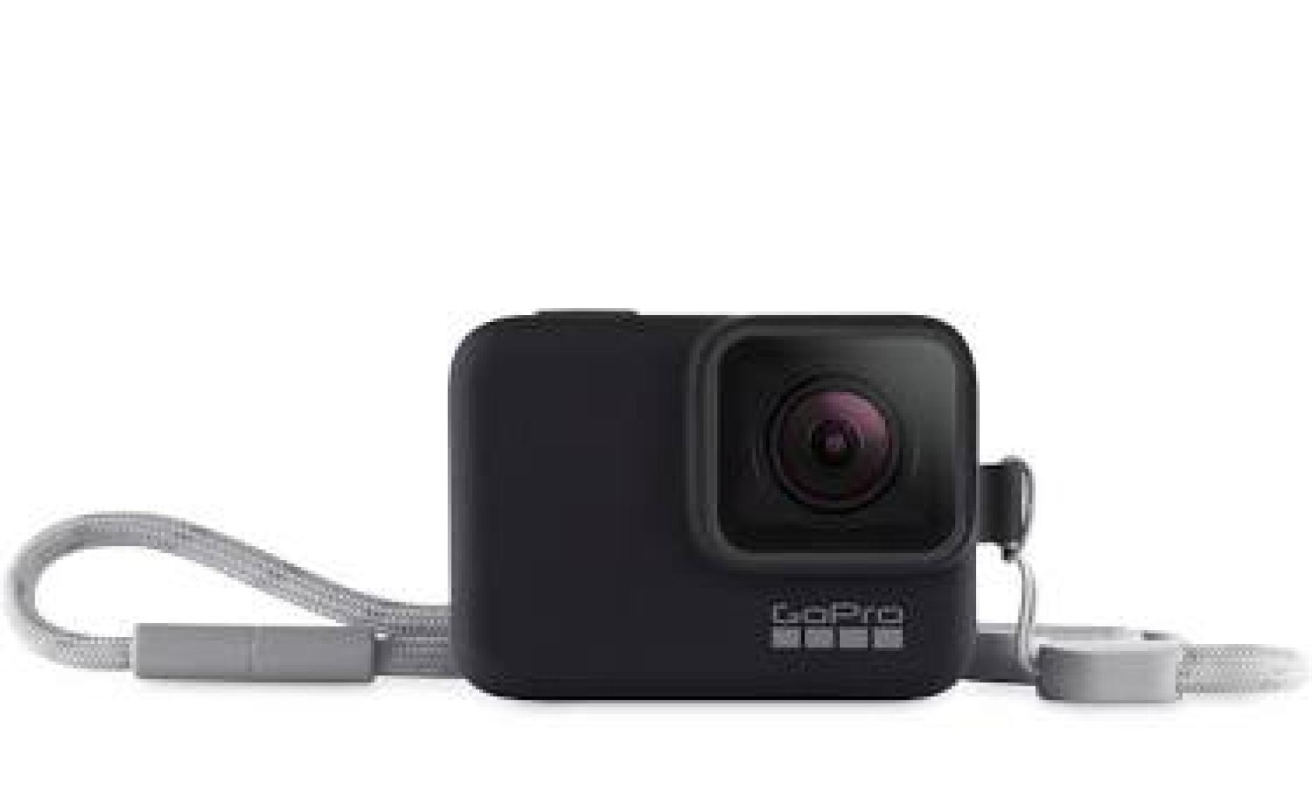 GoPro Bileklik + Boyunluk (Siyah) Sleeve + Lanyard