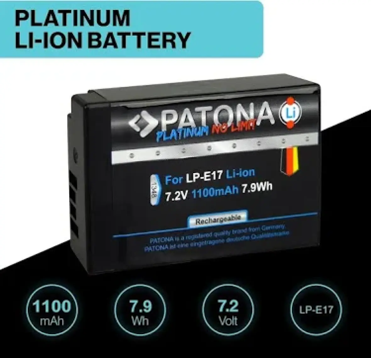 Platinum Canon Lp-e17 Usb-c Girişli Batarya Pil