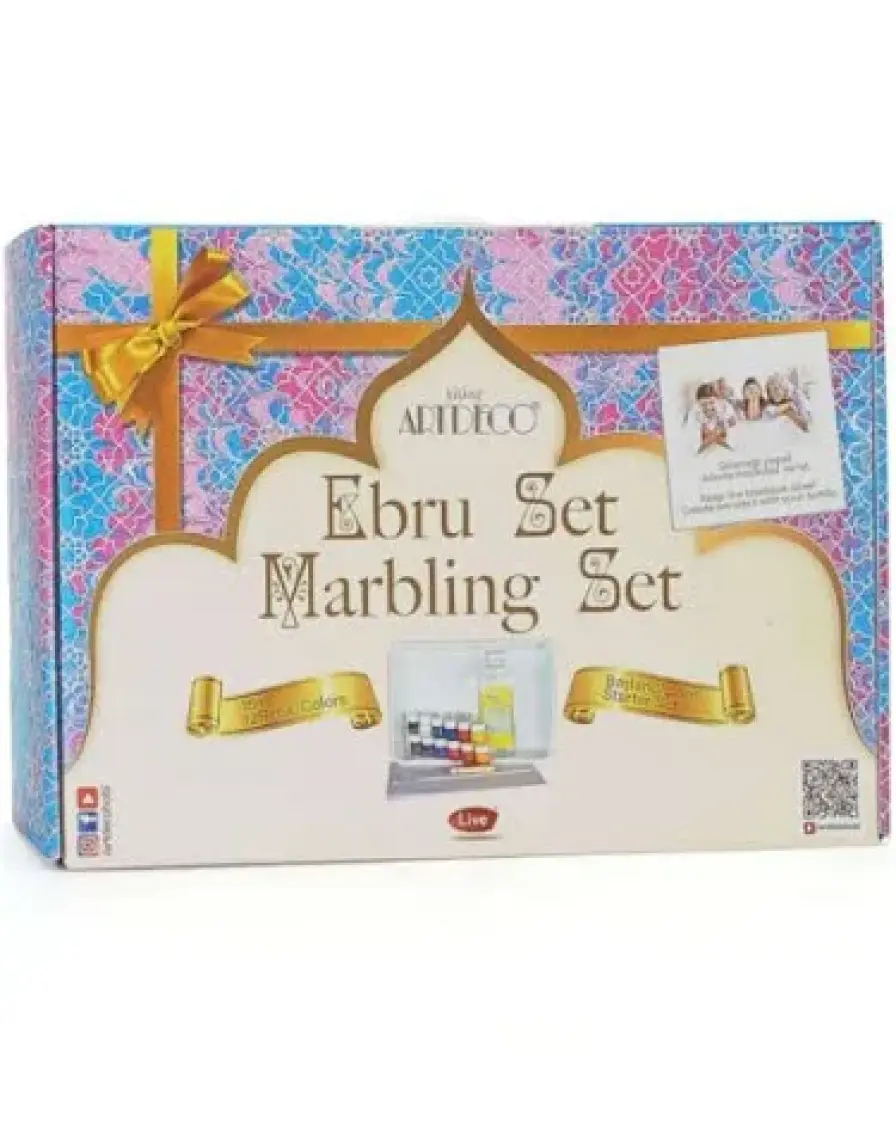 Artdeco Ebru Başlangıç Seti (A4 Tekneli) 12X15ML