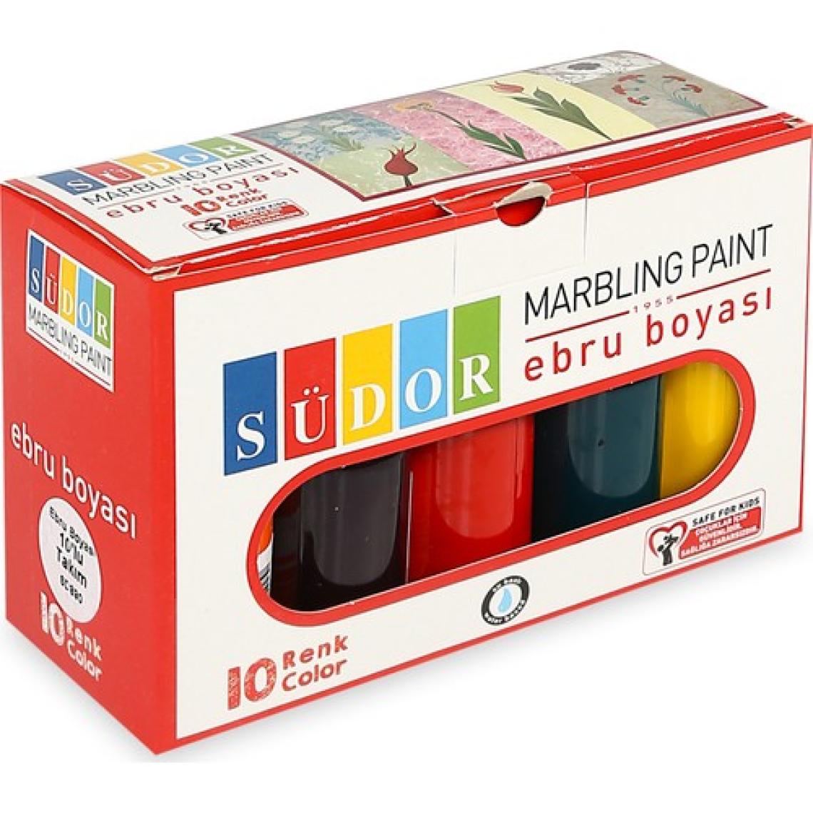 Südor Ebru Boyası Set 10X25 Ml Sd890