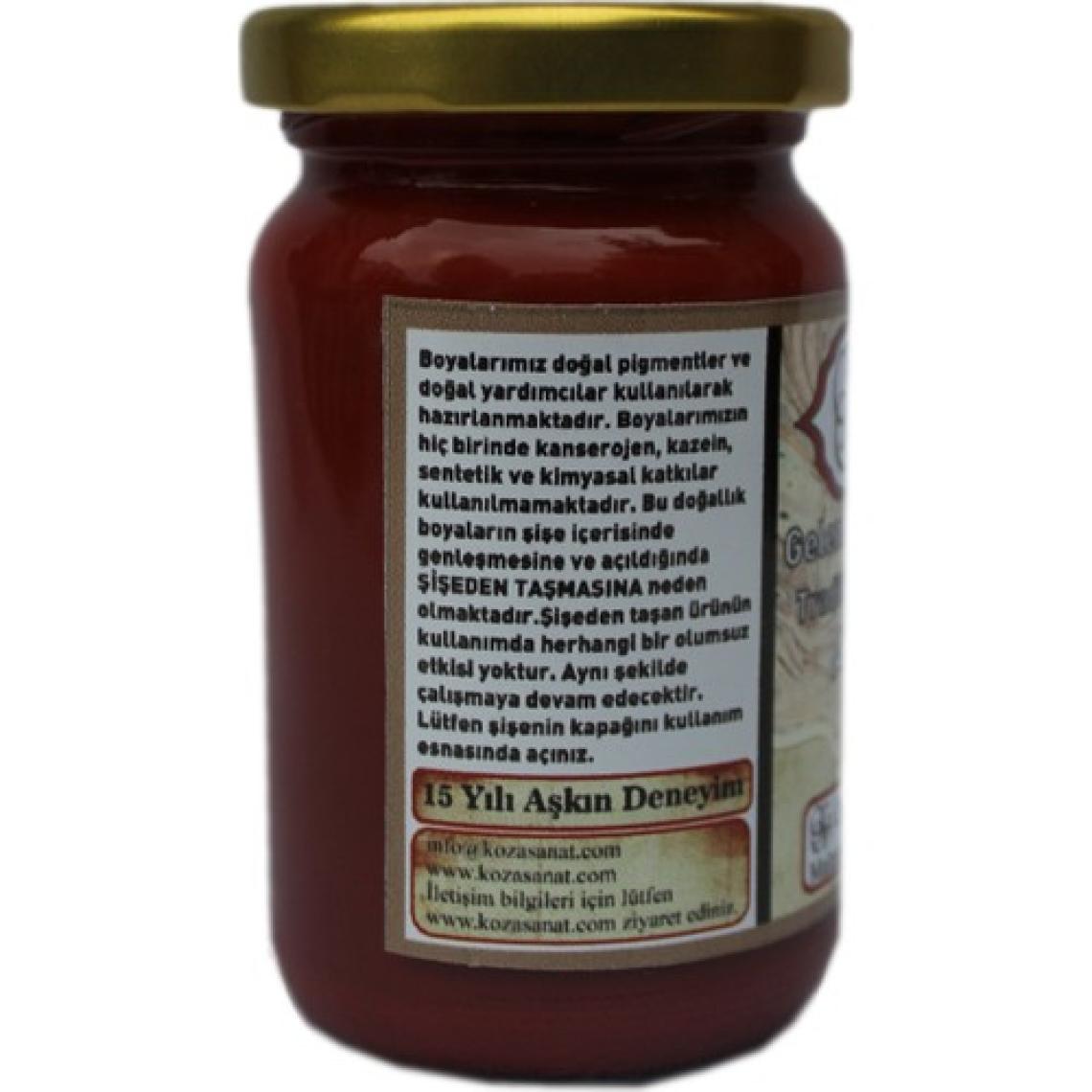 Koza Sanat Ebru Boyası Aşı Kırmızı 105 cc - Gln -345