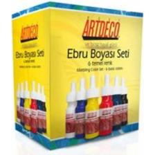Artdeco Ebru Boya Seti 6 Temel Renk