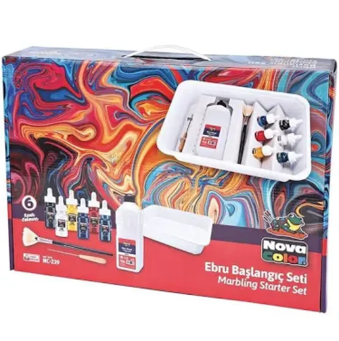 Nova Color Ebru Boya Baslanğıc Seti Nc-239