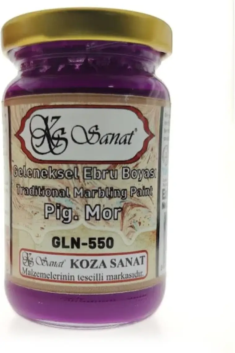 Koza Sanat Geleneksel Ebru Boyası 105Cc - Mor