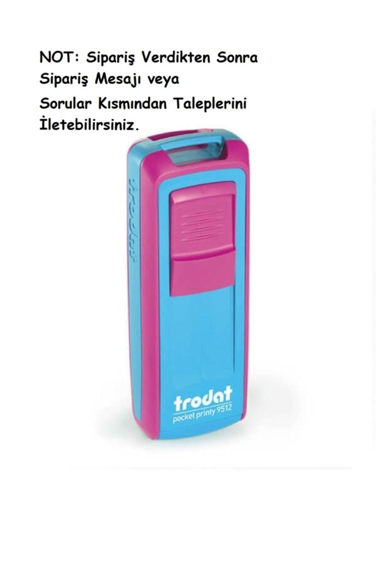 Cep Kaşe P4 47x18 Mm Pembe Mavi Keçe 9512