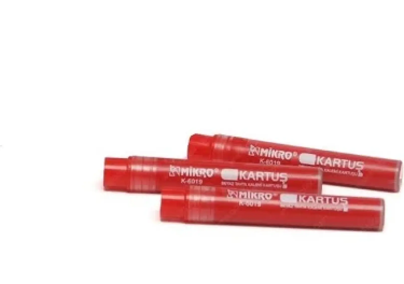 K-6019 Tahta Kalemi Kartuşu Kırmızı 24 Lü (1 Paket 24 Adet)