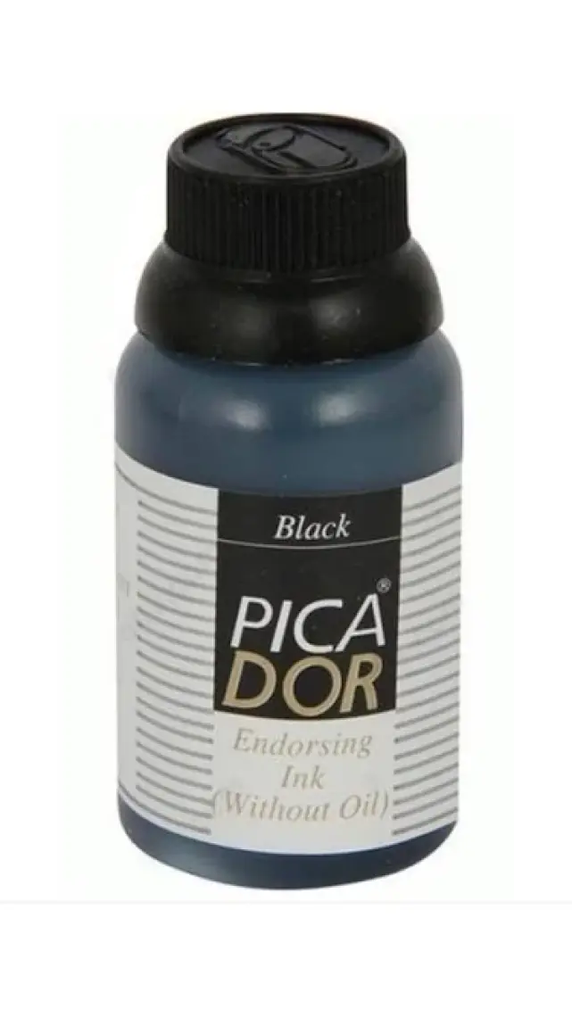 Picador 50 ml Siyah Istampa Mürekkebi
