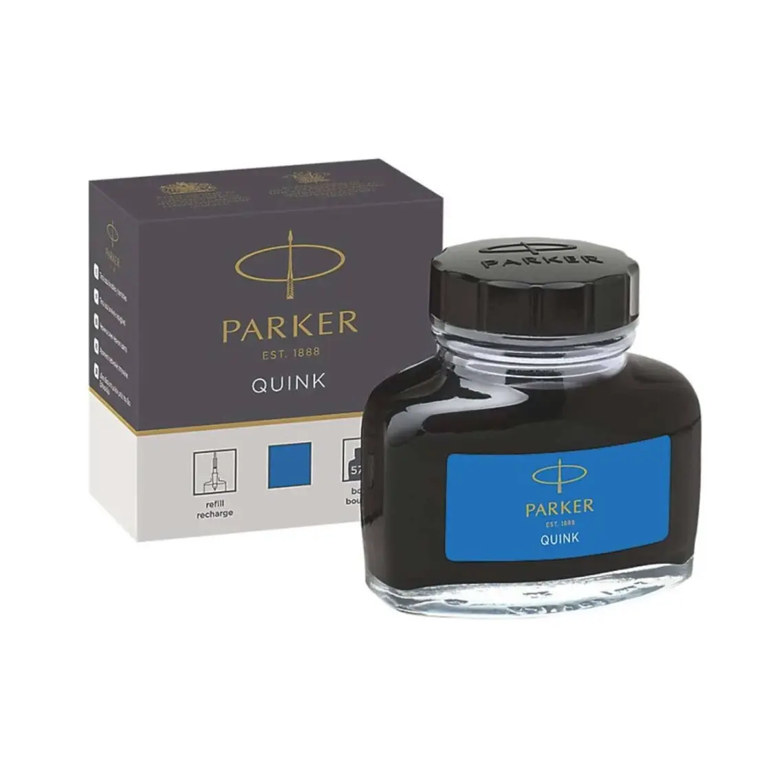 Parker Quink Dolma Kalem Şişe Mürekkebi Mavi (Yıkanabilir) 1950377
