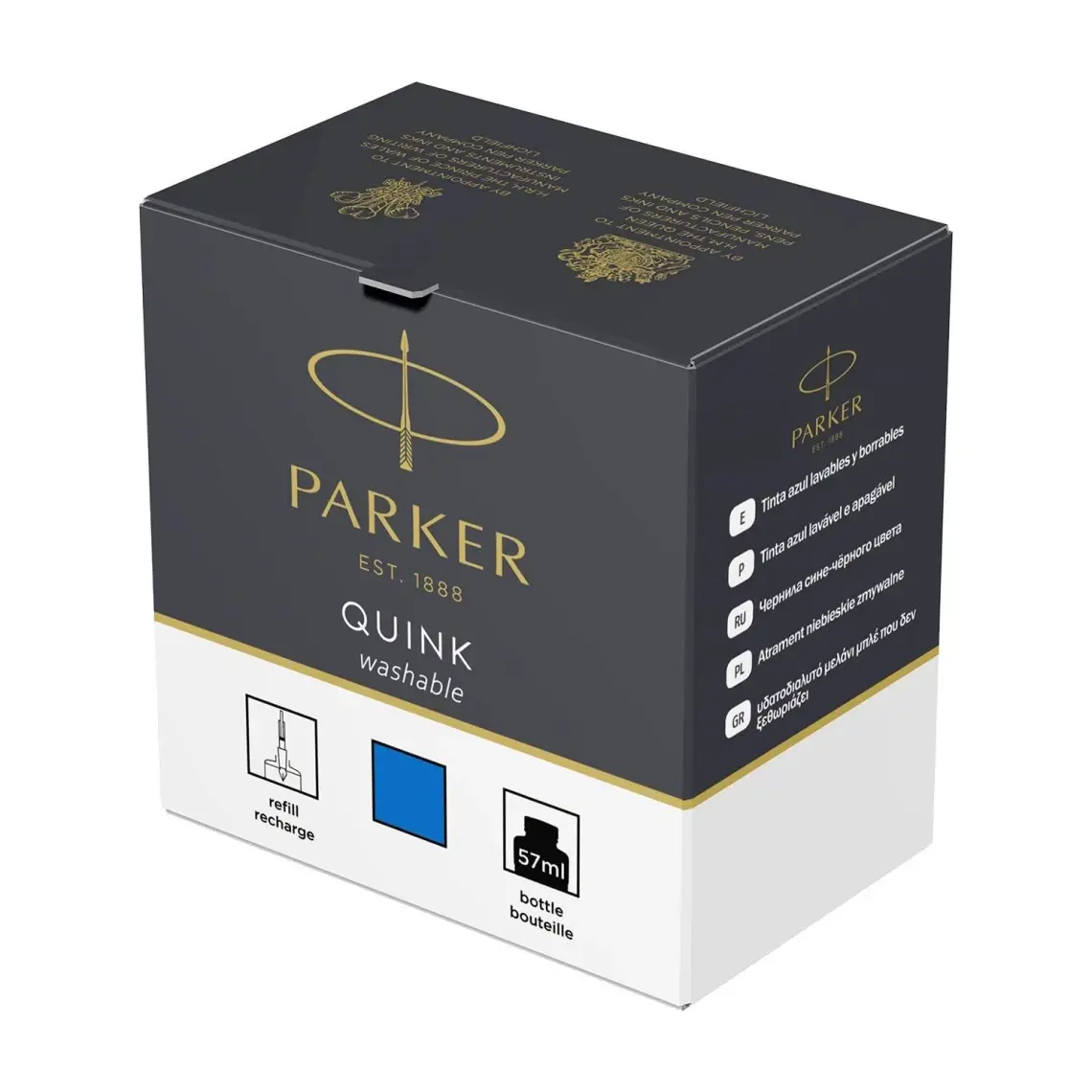 Parker Quink Dolma Kalem Şişe Mürekkebi Mavi (Yıkanabilir) 1950377