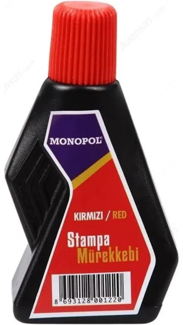 Monopol Istampa Mürekkebi Kırmızı - 30 ml