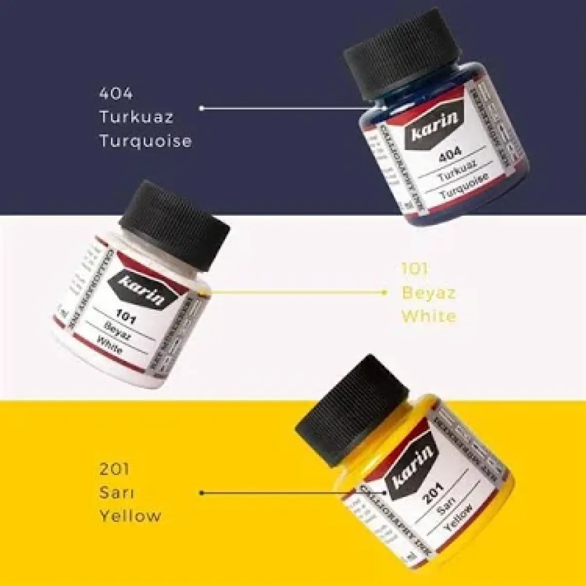Karin  Hat Mürekkebi  45 ml  Beyaz