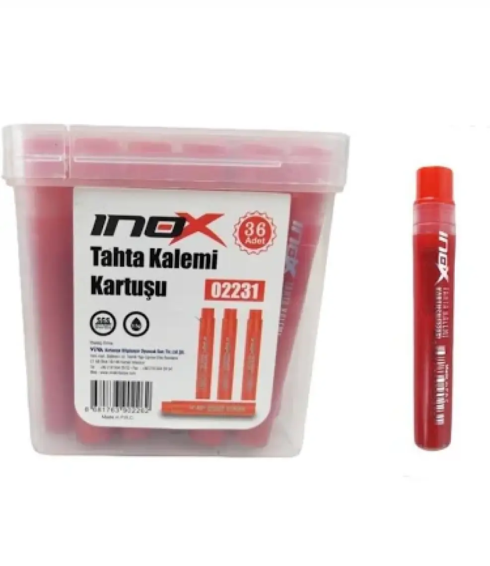 Inox Tahta Kalemi Kartuşu Yedek 36'lı Siyah