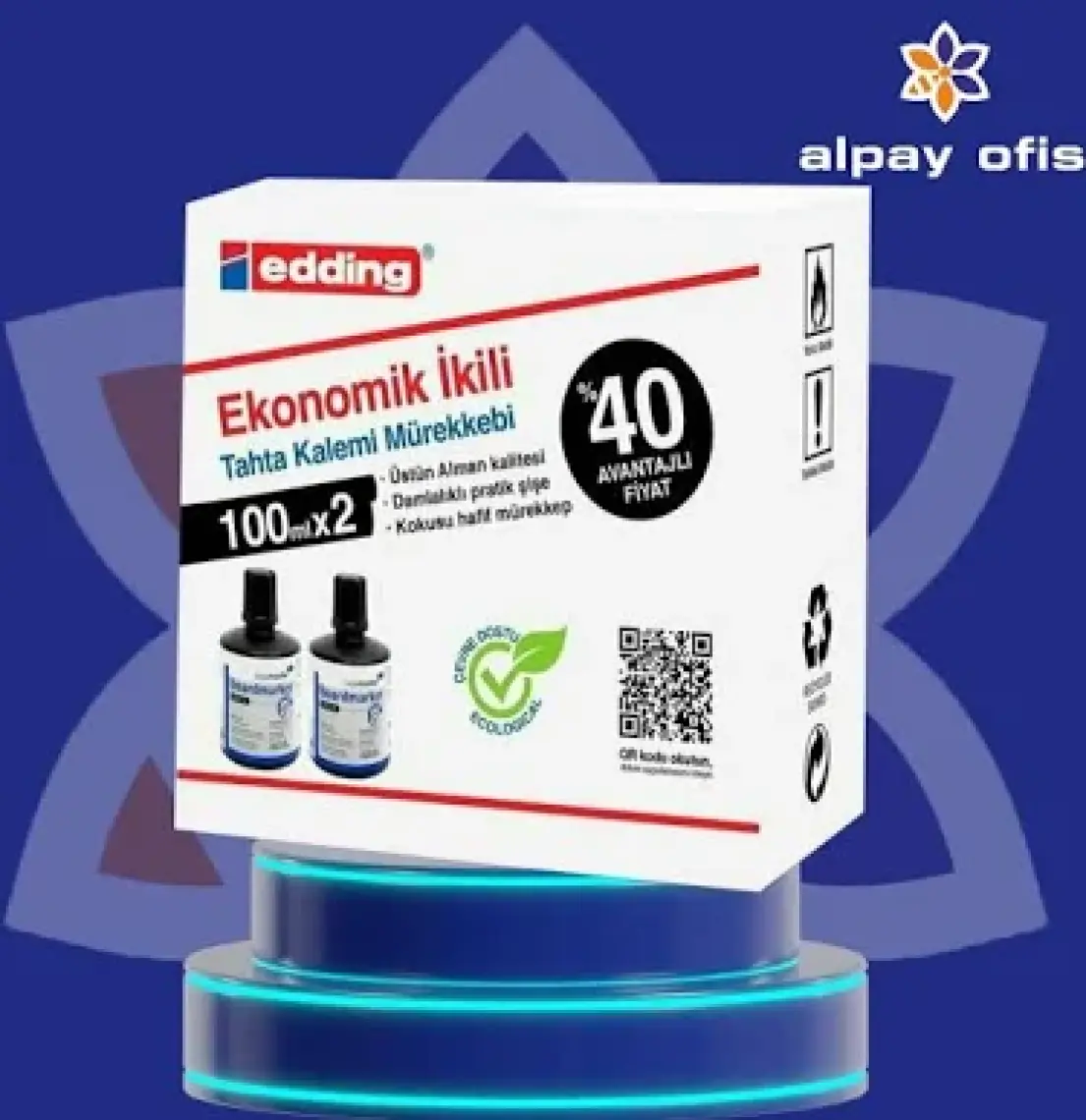 Legamaster Beyaz Tahta Mür.100Ml 1199 Kırmızı 2 Li