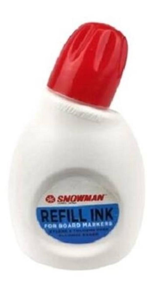 Snowman Beyaz Tahta Kalemi Mürekkebi 30Cc Kırmızı