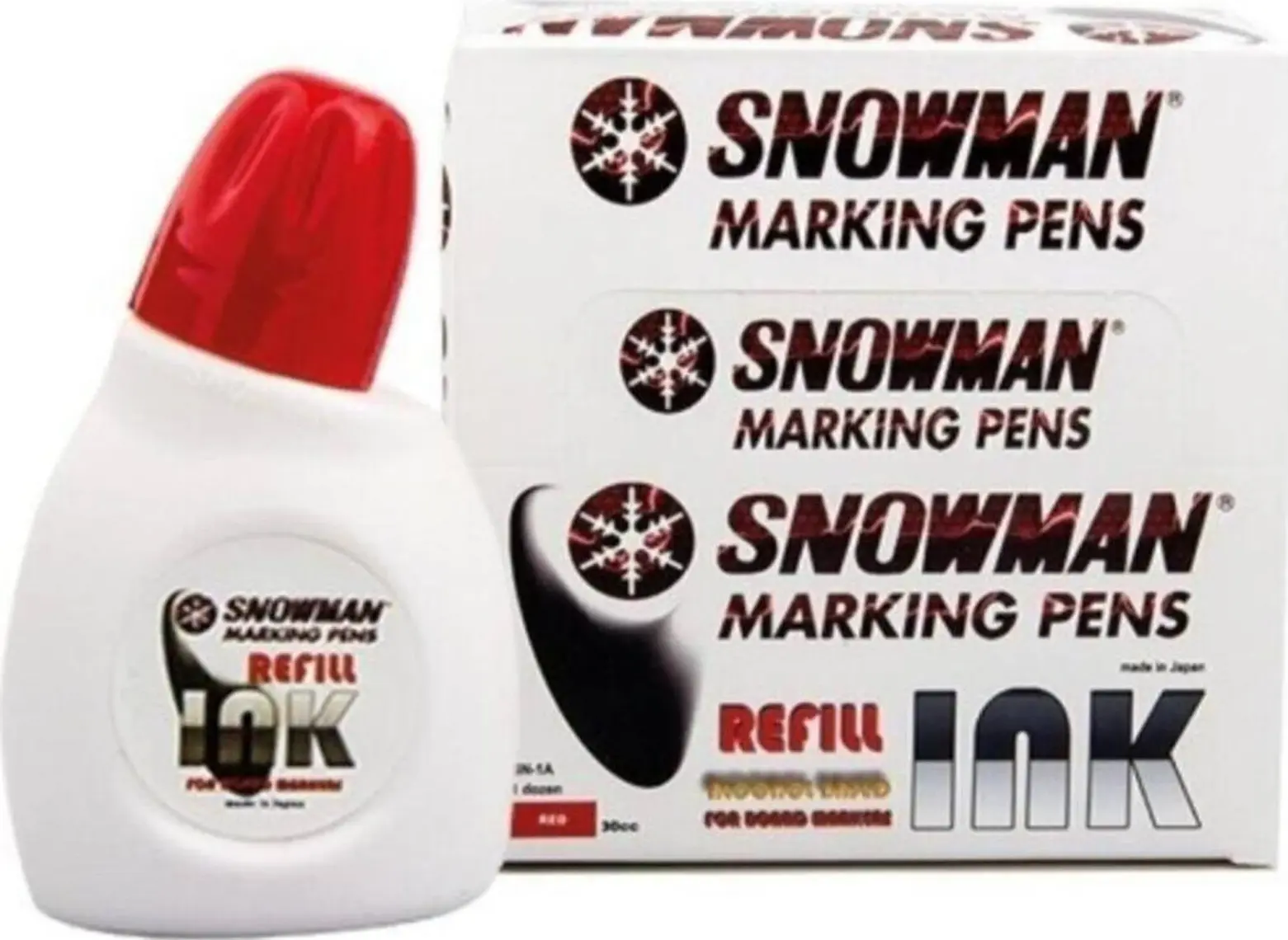 Snowman Beyaz Tahta Kalemi Mürekkebi 30Cc Kırmızı