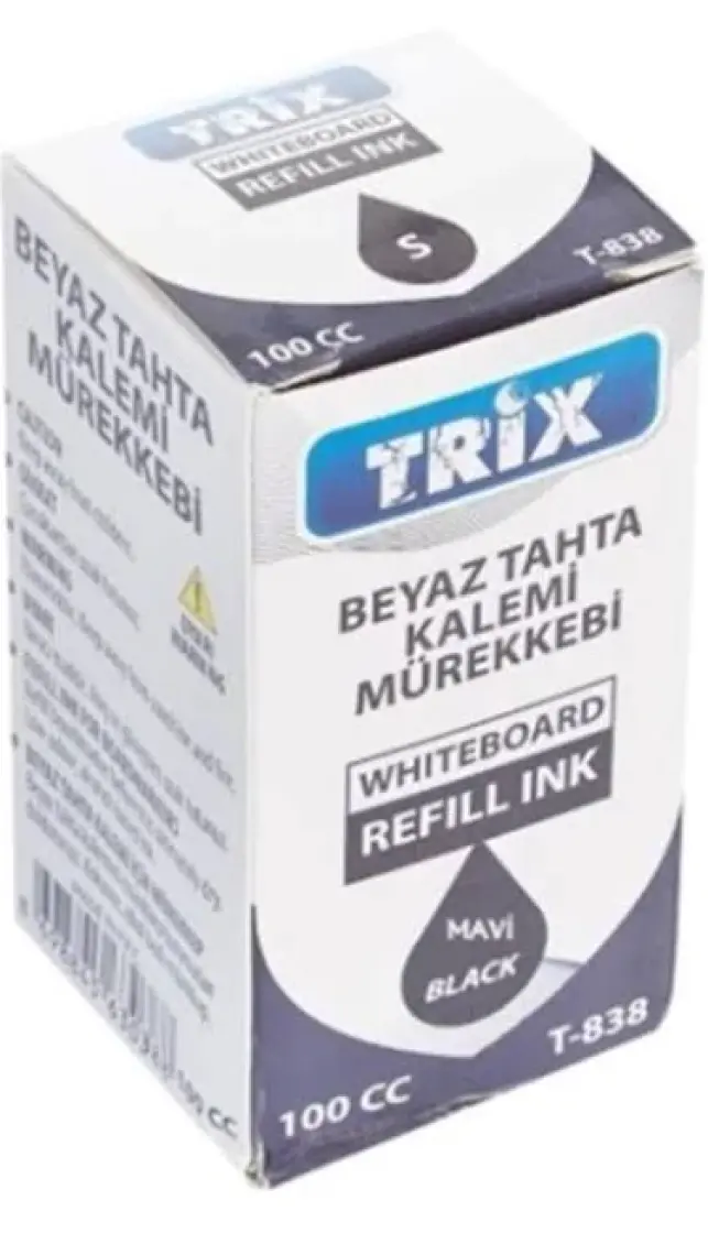 Trix Tahta Kalemi Mürekkebi 100 Ml Siyah T-838