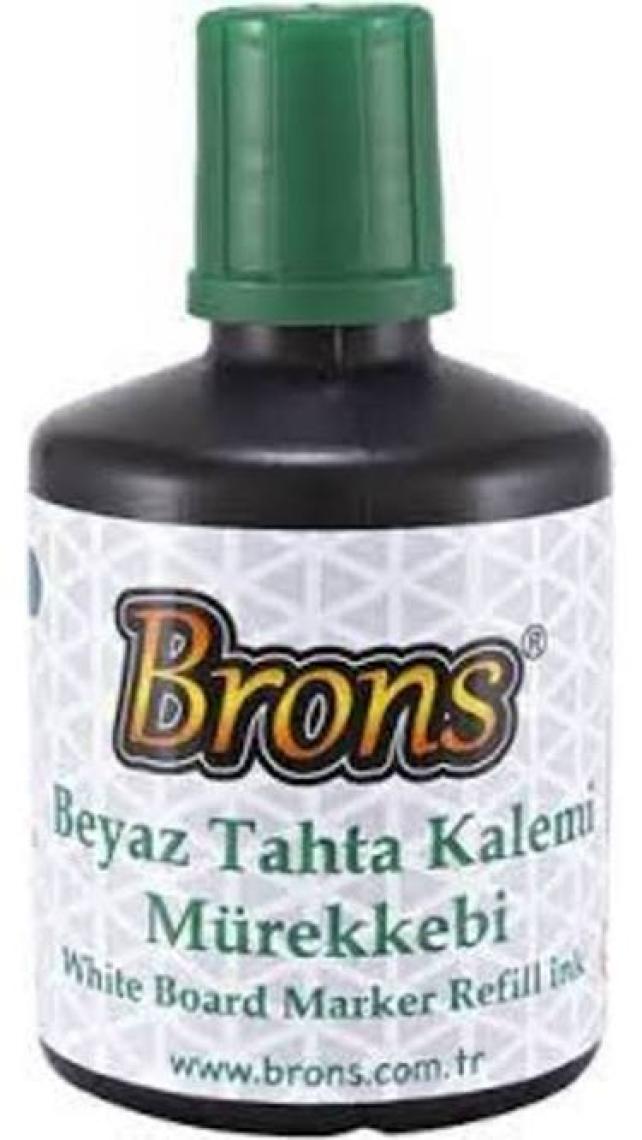 Brons Beyaz Tahta Kalemi Mürekkebi Yeşil 100 Cc. Br-363