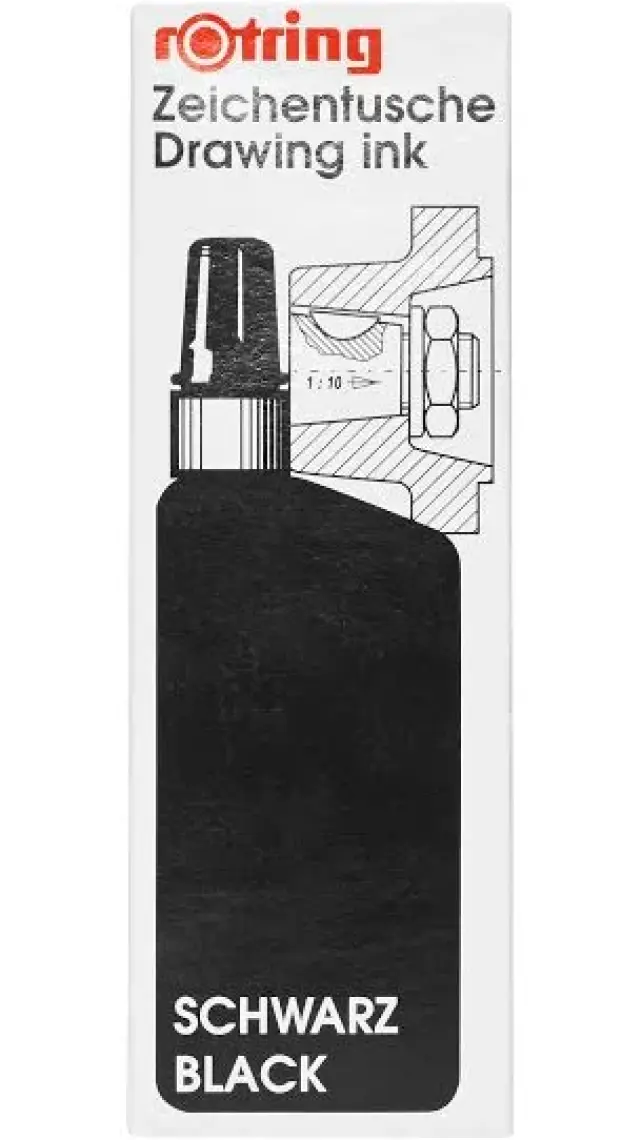 Rotring Rapido Mürekkebi 23Ml Siyah 194660