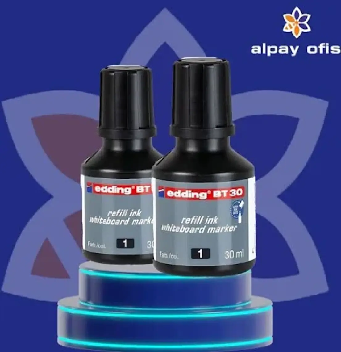 Edding Beyaz Tahta Mür.30 Ml E-Bt30 Siyah 2Li