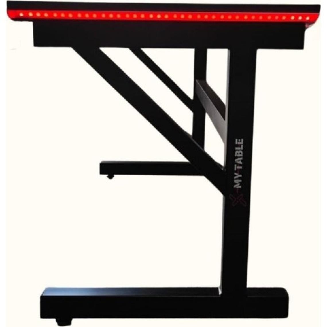 X My Table x  My Table Led'li 130 x 65 x 76 Rgb'li Kumandalı Oyuncu Masası Oyuncu Masası
