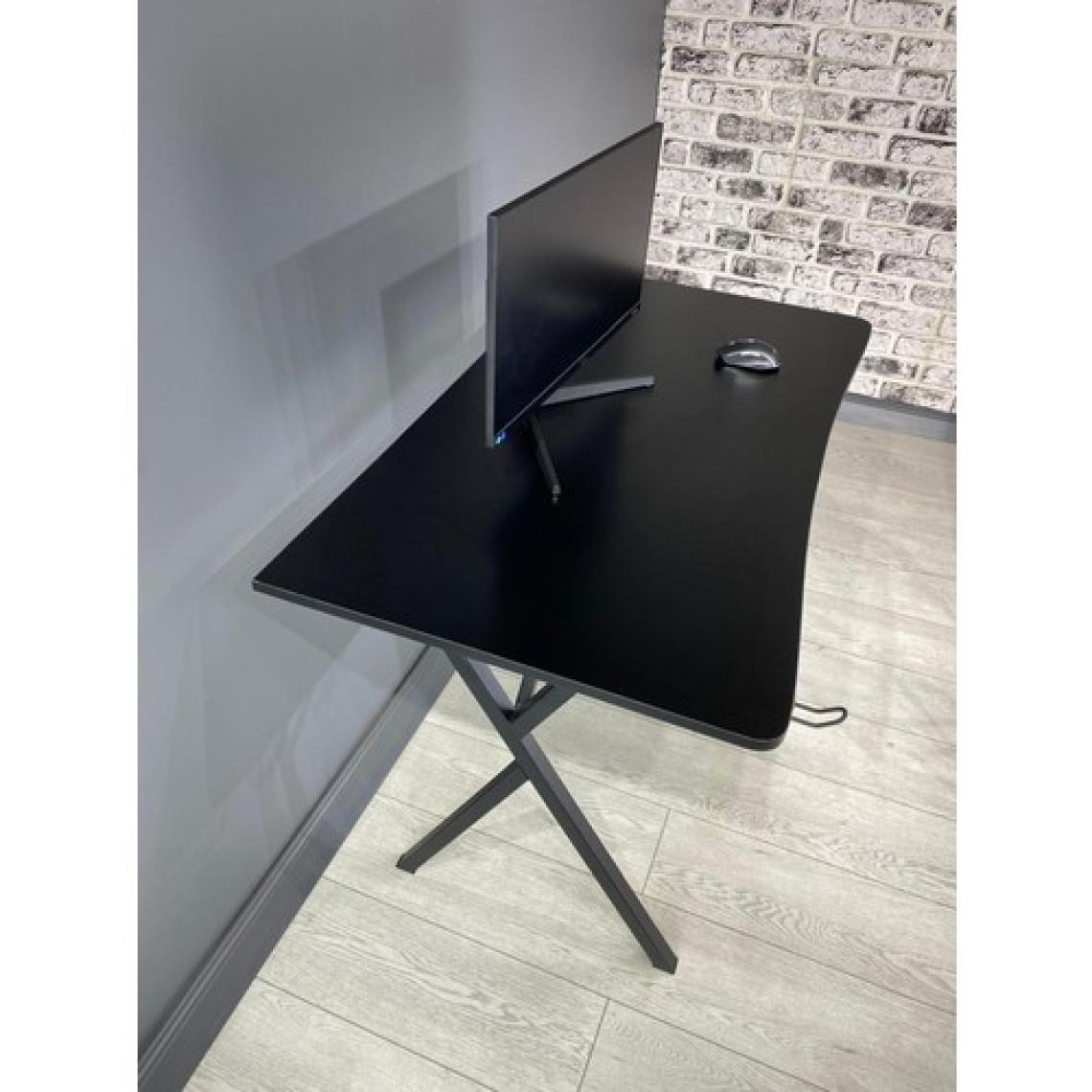 Hey Modüler Mobilya Heygaming Profesyonel Oyuncu Masa Siyah Siyah Bilgisayar Çalışma Masası 120 Cm