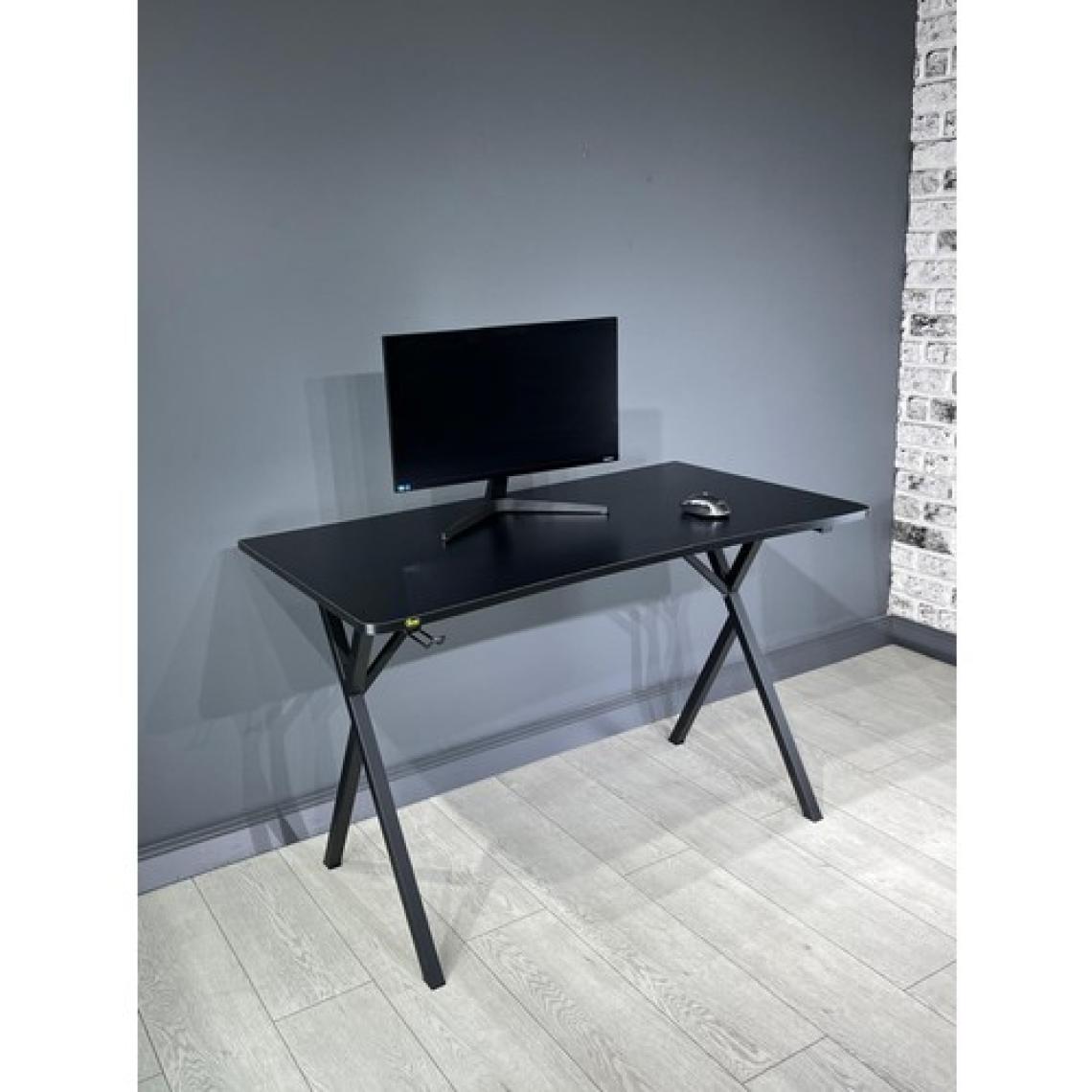 Hey Modüler Mobilya Heygaming Profesyonel Oyuncu Masa Siyah Siyah Bilgisayar Çalışma Masası 120 Cm